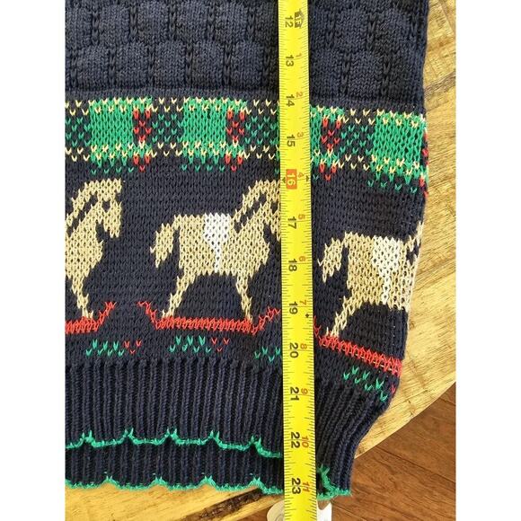 Worthington Vintage Rocking Horse Sweater Women’s Size S Made in USA - Picture 9 of 10